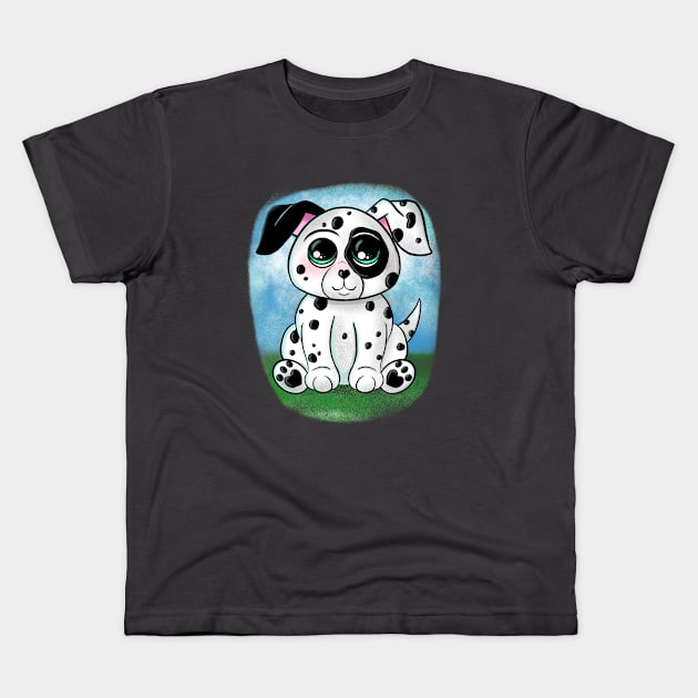 Perfect pup Kids T-Shirt by Kimanneart